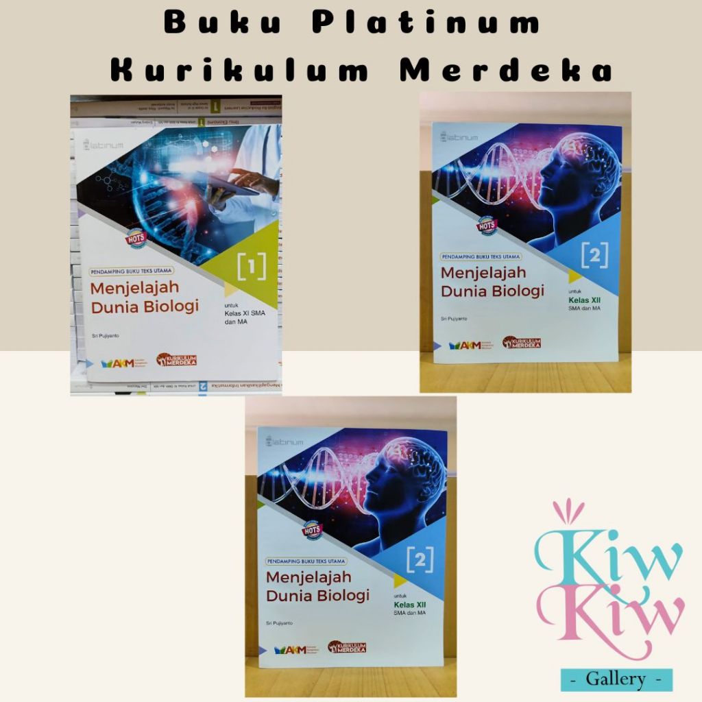 Buku Menjelajah Dunia Biologi Kelas 11, 12 SMA/MA Kurikulum Merdeka - Platinum