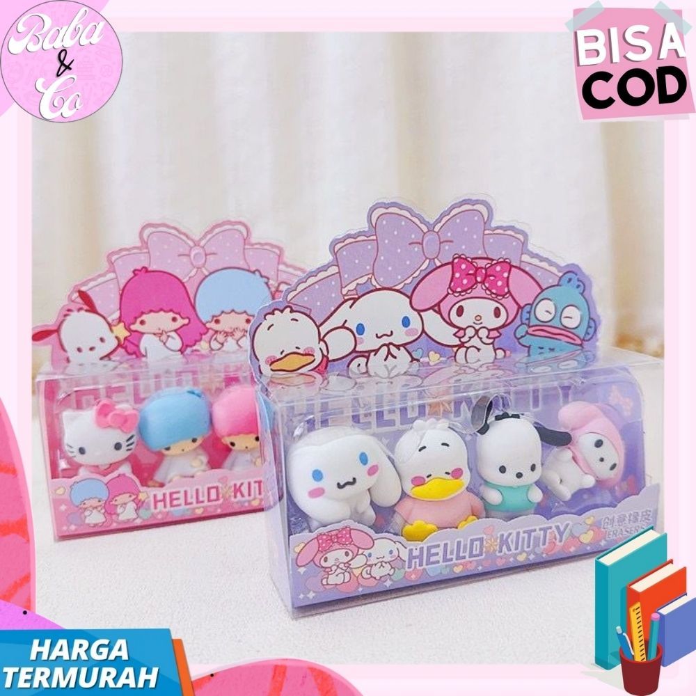 

Ay00! PENGHAPUS SANRIO 4 IN 1 V2 PENGHAPUS BOX MEWAH 4 IN 1 SANRIO V2 LUCU UNIK COD