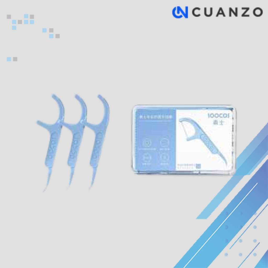 Dental Floss Benang Gigi Pembersih Plak Gigi 50 Pcs / Benang Busur Tusuk Gigi Dental untuk Karang Gi