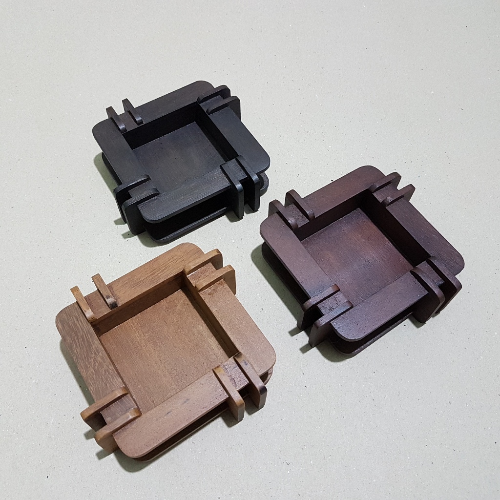 [CF-008] Asbak Kayu Ulin model UNIQUE Kuat Tahan Air dan Tahan Rayap