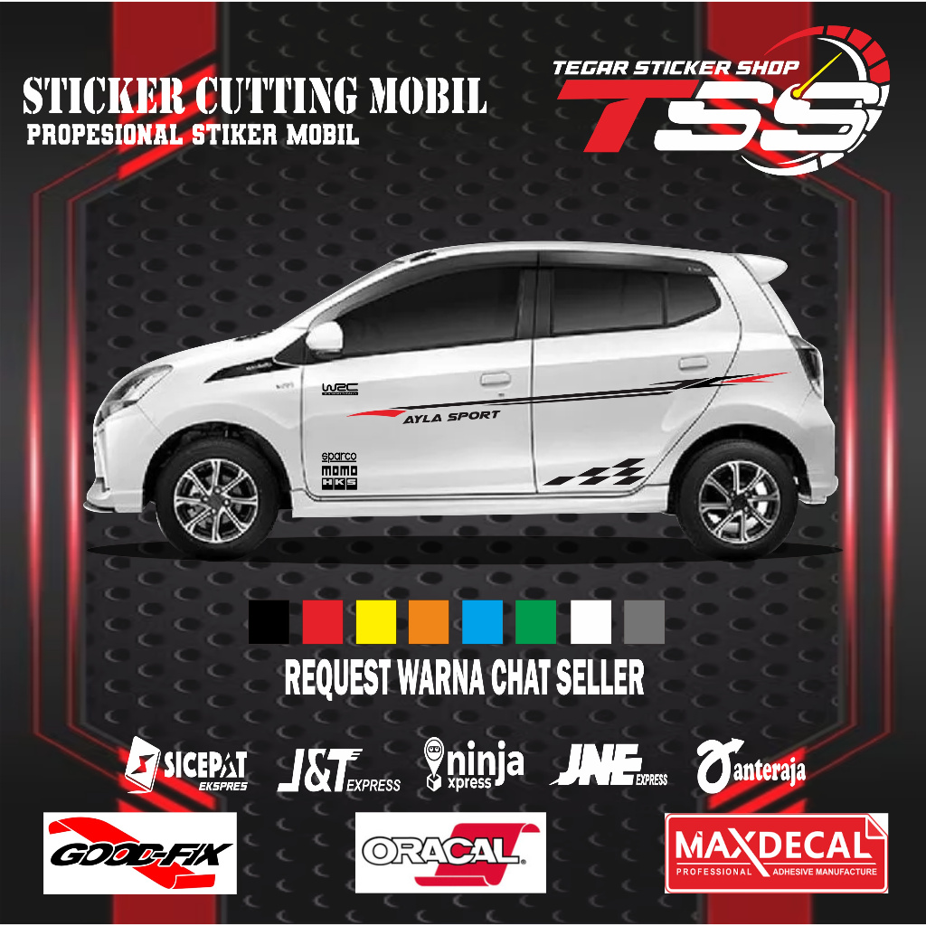 sticker mobil ayla sticker mobil daihatsu ayla sticker mobil sticker variasi mobil sticker costum