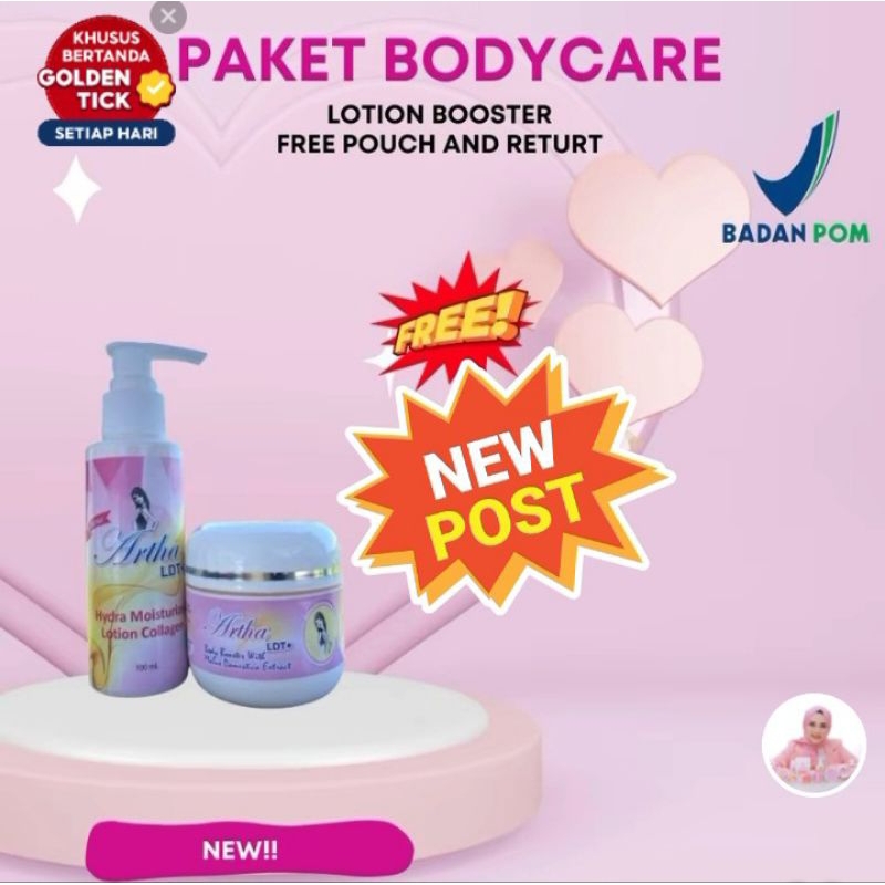 PAKET GLOW UP (1 LOTION, 1 BOOSTER) ARTHALDT ORIGINAL