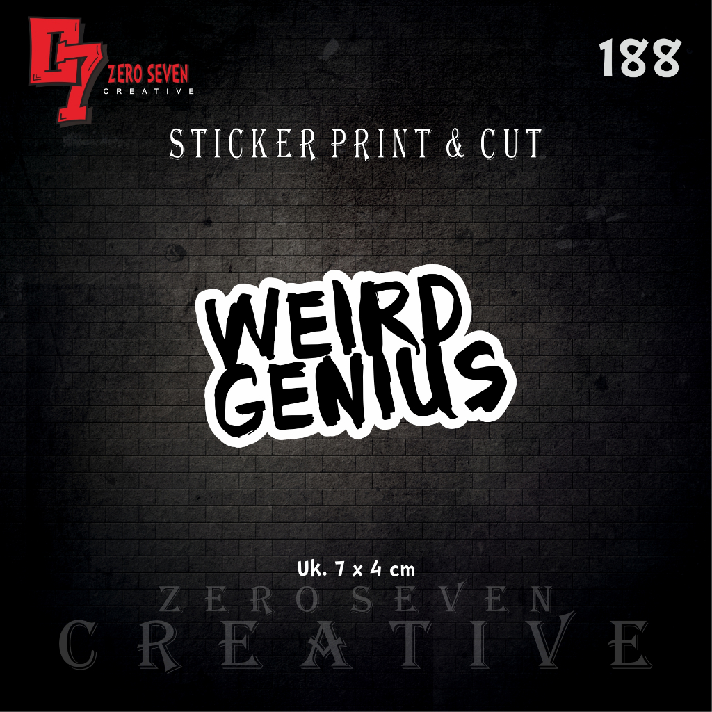 

STIKER BAND WEIRD GENIUS / MUSIK / STIKER MOTOR / AESTHETIC / VYNIL / ANTI AIR / PRINT & CUT