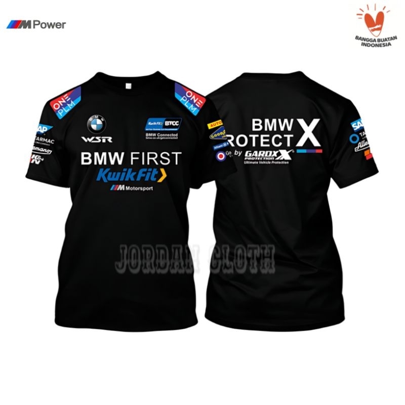 Tshirt Baju Kaos BMW Protect X British Touring Car Championship Motorsport Racing Team