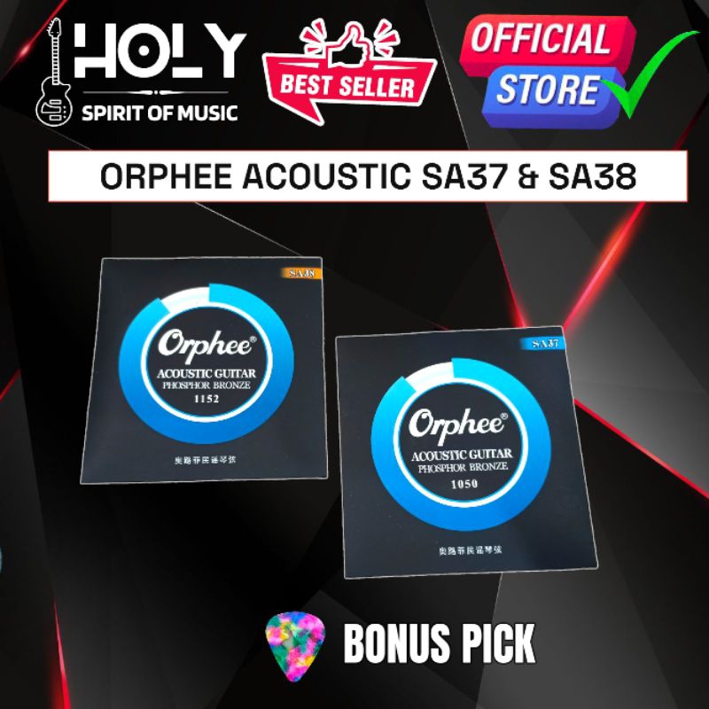 Bonus Pick Senar Orphee SA37 Orphee SA38 Senar Orphee Acoustic 010 Orphee Acoustic 011