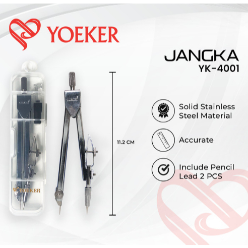 

YOEKER - Jangka Set Stainless A-4001