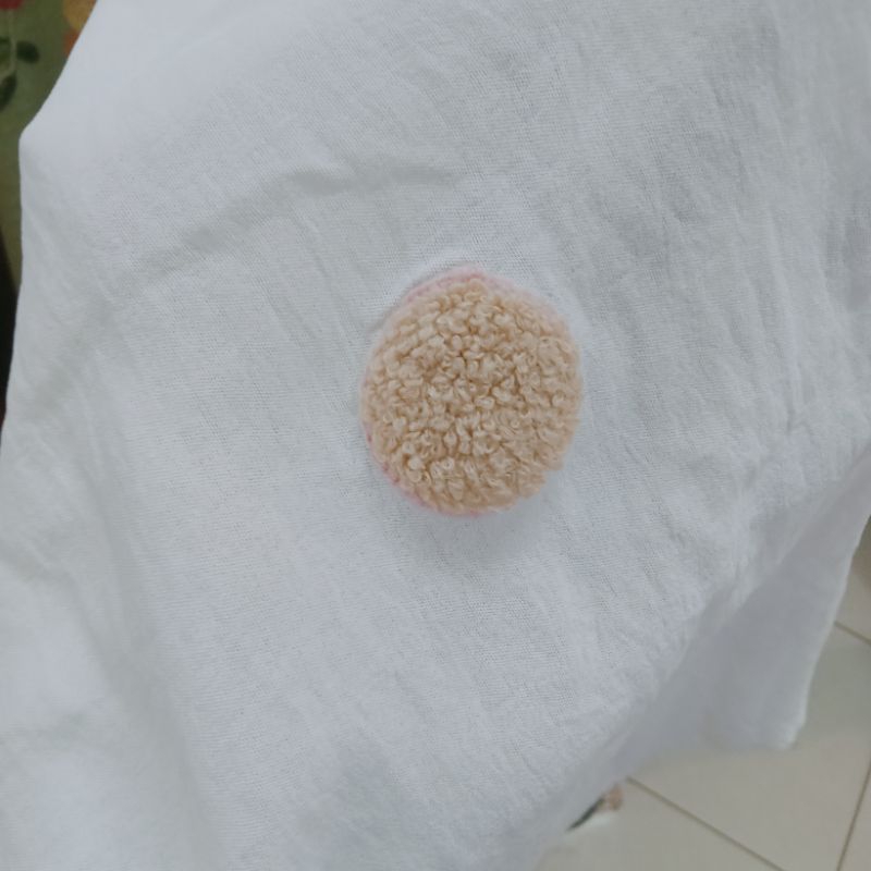 Kain Cey Pom Pom Bordir Import - Kain Crinkle Airflow - Kain Meteran Ara | Harga Per Setengah Meter