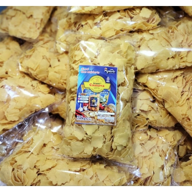 

KERUPUK CASSAVA ASLI MENTAH 250gram Halal Enak Isi Banyak Ada 3 Rasa Kerupuk Singkong Krecek