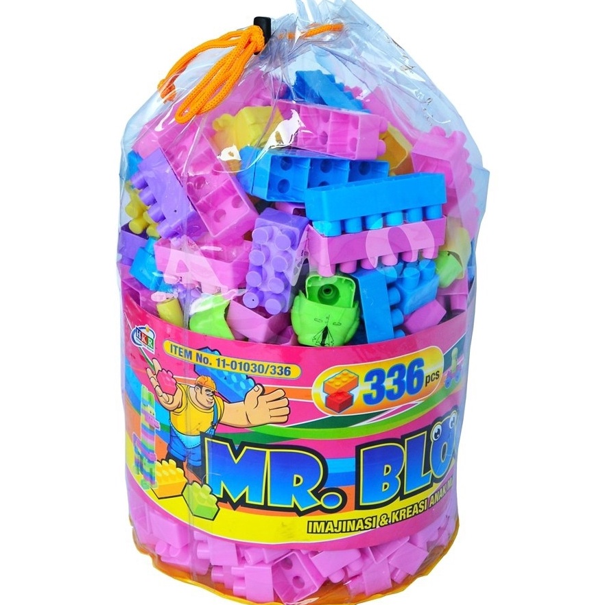WOW LEGO MR BLOCK 336 PCS  BRICK LEGO MAINAN EDUKASI