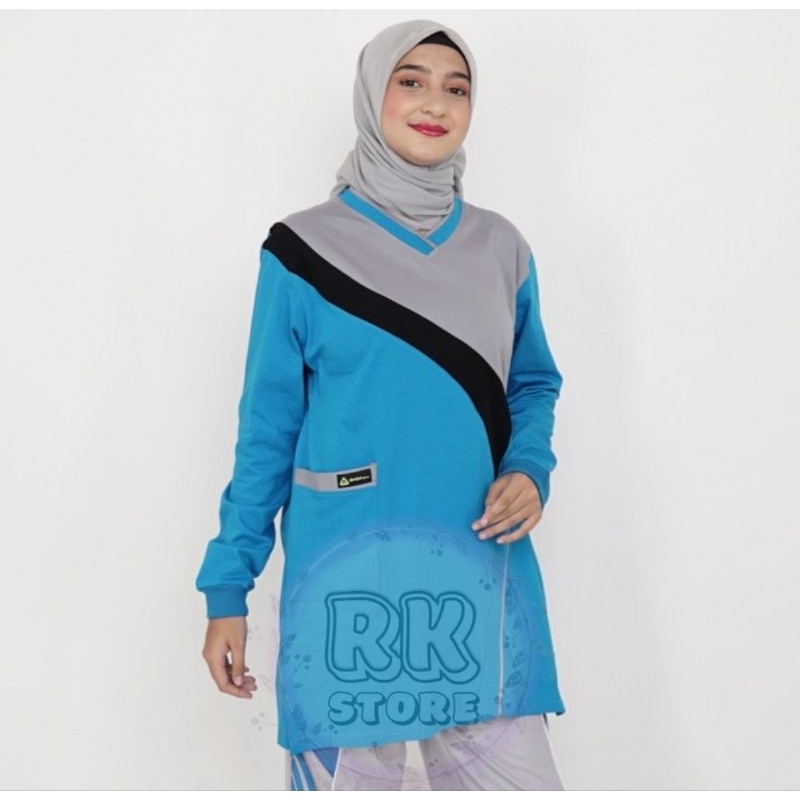 atasan kaos olahraga tunik /atasan olahraga muslim / atasan olahraga grosir dan eceran