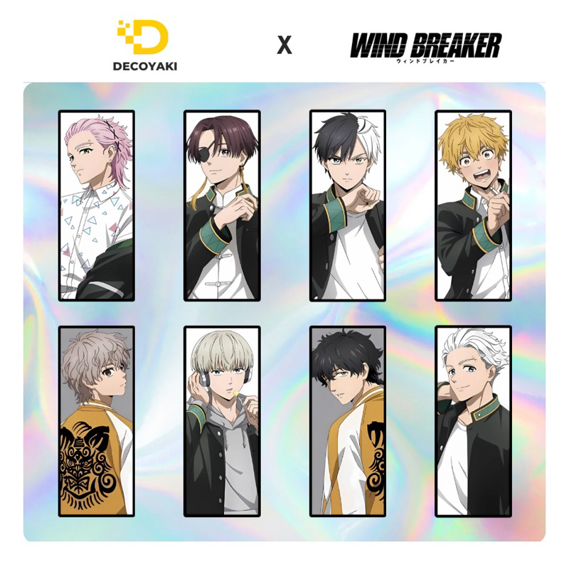 

Sticker Slap Hologram Anime Wind Breaker, Stiker Hologram Anime Wind Breaker, Stiker Anime Wind Breaker