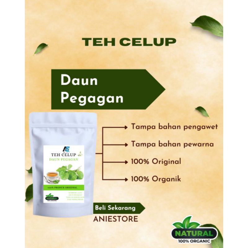 

TEH CELUP HERBAL DAUN PEGAGAN ISI 20 TEA BAG