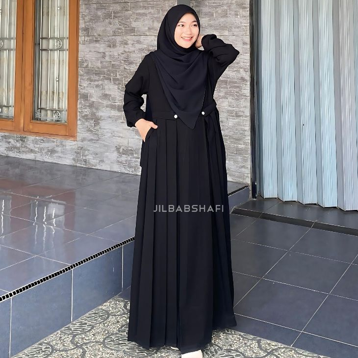 GAMIS NIKITA WOLFIS RAYON CRINKLE PREMIUM JILBABSHAFI