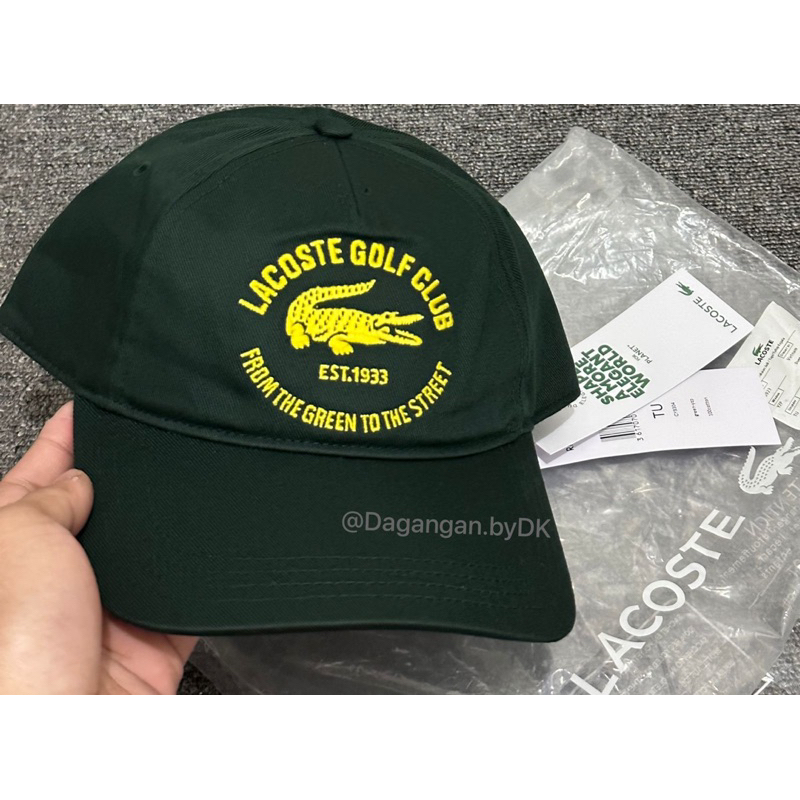 Topi Lacoste Cap Golf Club Edition Original 100% Dark Green (Limited)