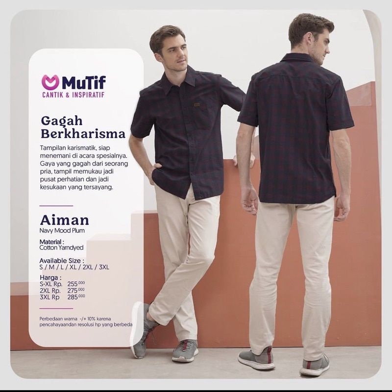 KK AIMAN NAVY MOOD PLUM BY MUTIF