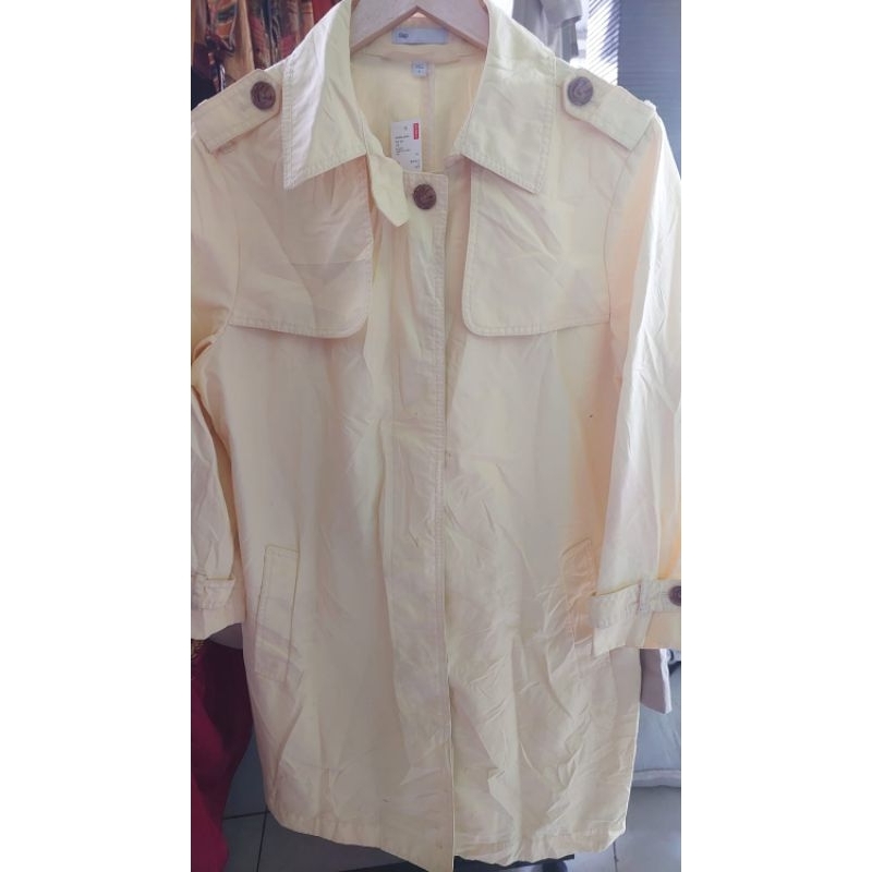 coat preloved soft yellow