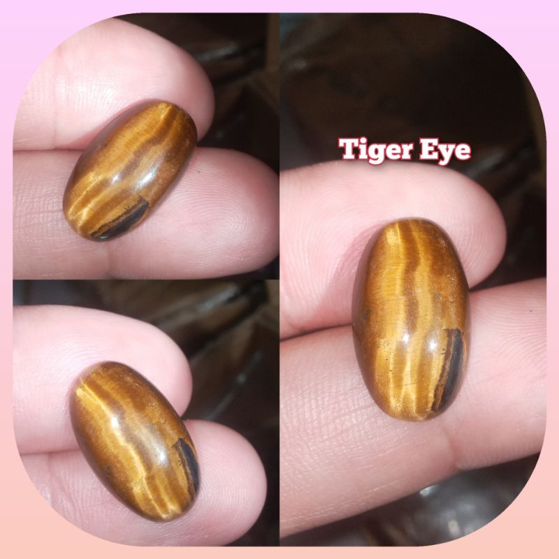 Batu Cincin Tiger Eye Asli