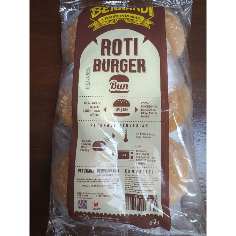 

Bernardi roti burger wijen 6 pc