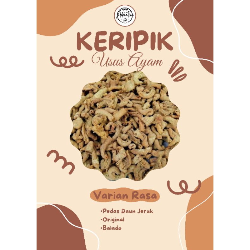 

Keripik usus krispy Rasa original renyah dan krispy. Makanan ringan, Teman ngemil disaat santai dan nugas Baik dimakan dengan nasi