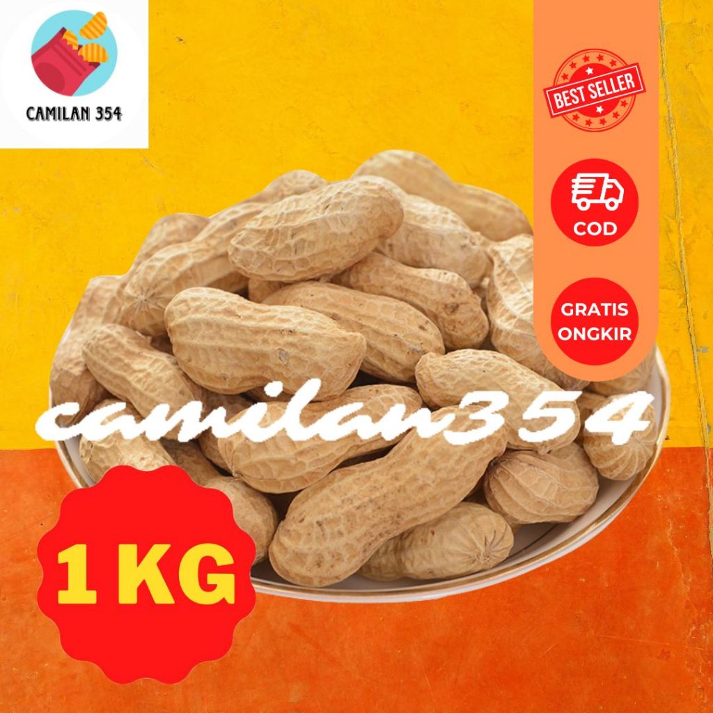 

[KILOAN] Kacang Kulit Oven Gurih - 1KG / Kacang asin