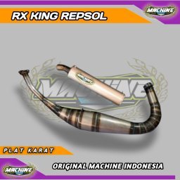 KNALPOT RX KING SPESIAL KOLONG REPSOL PLAT KARAT ORIGINAL MACHINE BUKAN ABRT KDX