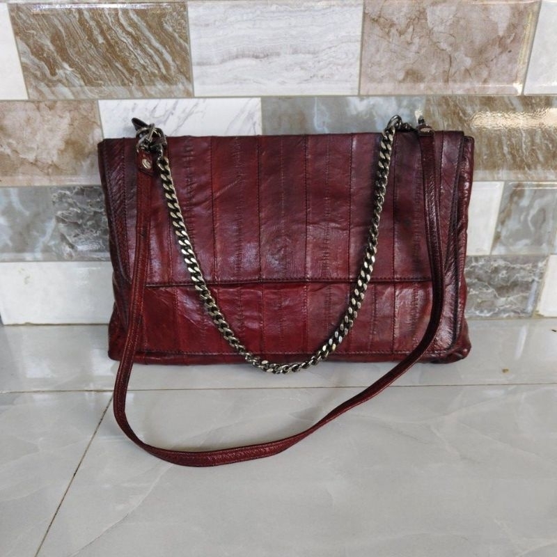 sling /shoulder bag pomme Ellie kulit belut pl