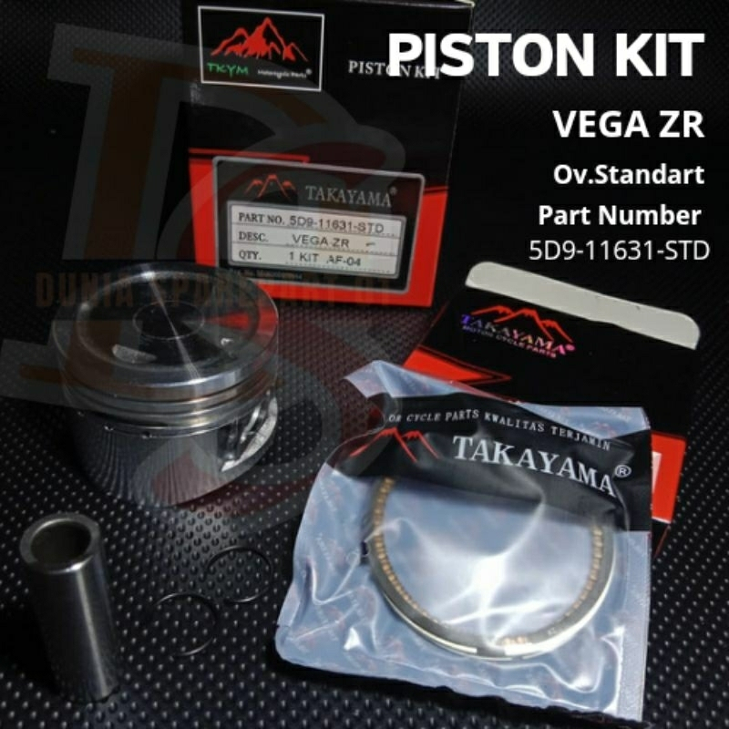 Piston Kit Assy Lengkap Vega ZR, Jupiter Z Robot, Jupiter Z new 2010 Takayama