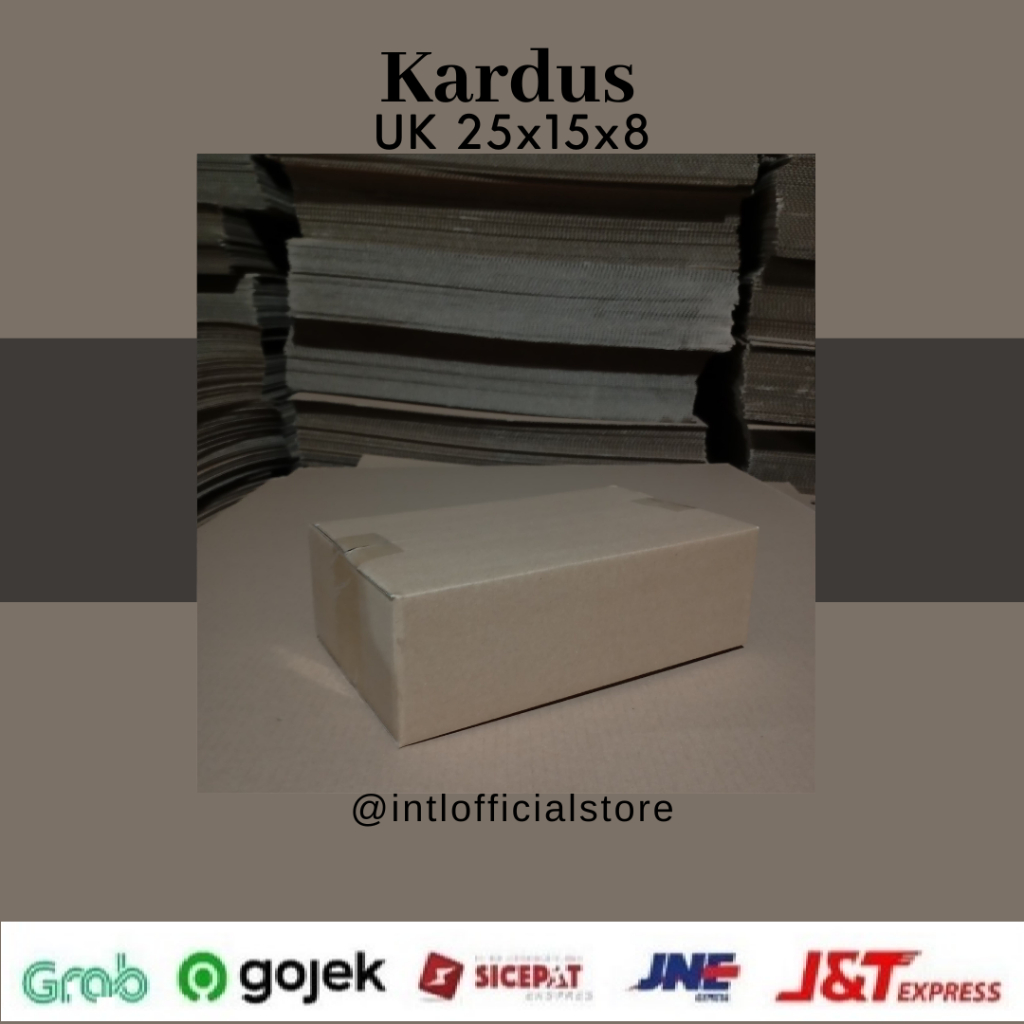 

Kardus Box Karton UK 25x15x8