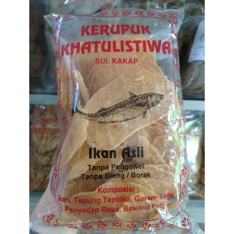 

Kerupuk Khatulistiwa Keping 300gr/ Kerupuk Ikan Tenggiri/ Kerupuk Khas Pontianak