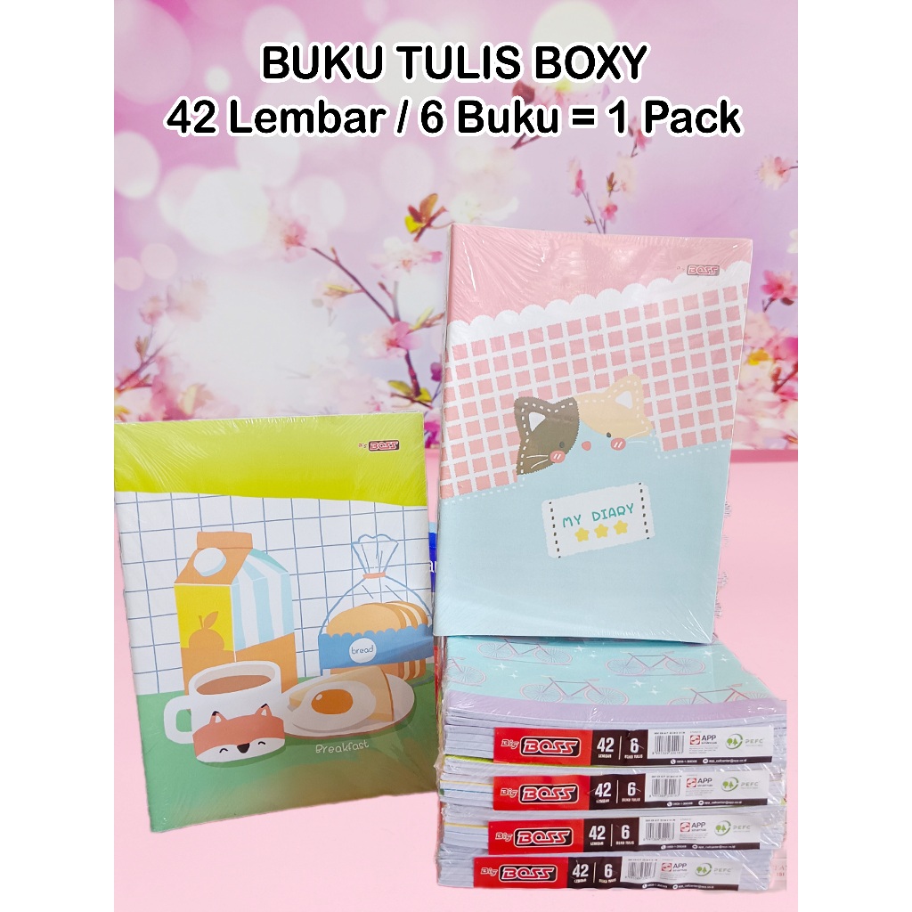 

BUKU TULIS BOXY MERK BIG BOSS ASLI ISI 42 LEMBAR