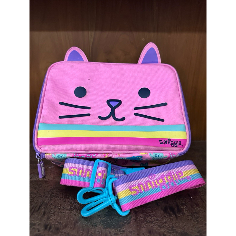Tas Bekal Smiggle Original, Pink Cat