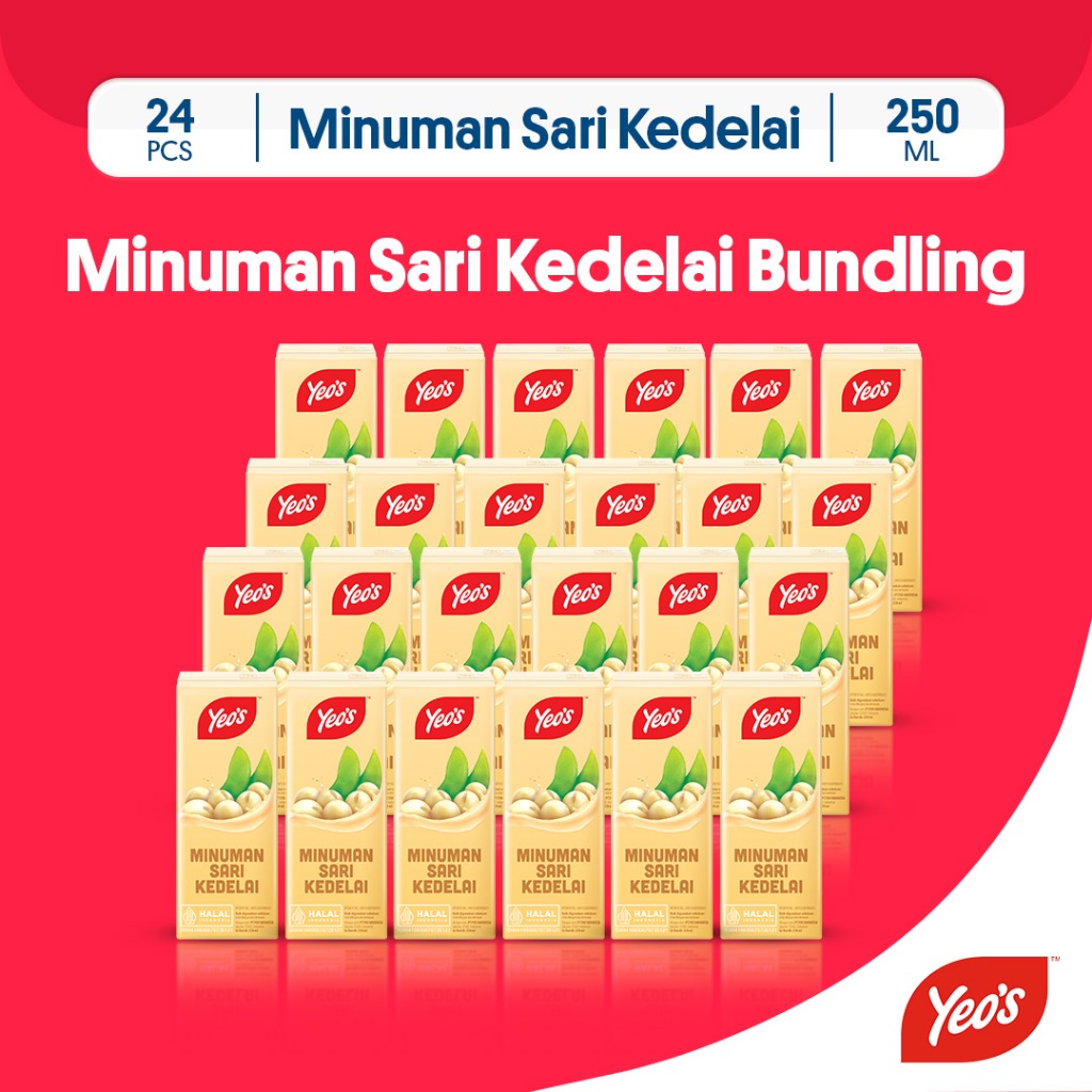 

Yeos Minuman Kaleng Sari Kedelai Soya Bean 250ml - 24 Pcs