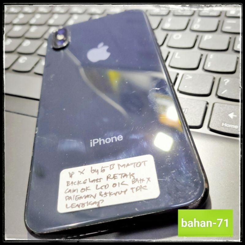 iPhone X Black 64 GB | MATOT | Anggap Lock iCloud | LCD-camera Gambling | non iBox | [ bahan-71 ]
