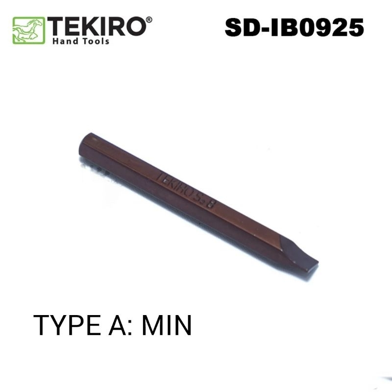 Mata Obeng Ketok Min 8cm Tekiro Heavy Duty Bits S2 8 × 80 mm TEKIRO