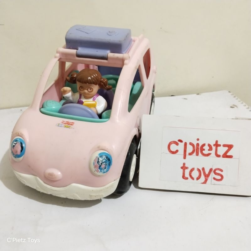 Mobil - Mobilan Fisher Price Little People Family Van SUV Pink Car with 1 Figure (Off)  (Second/Prel