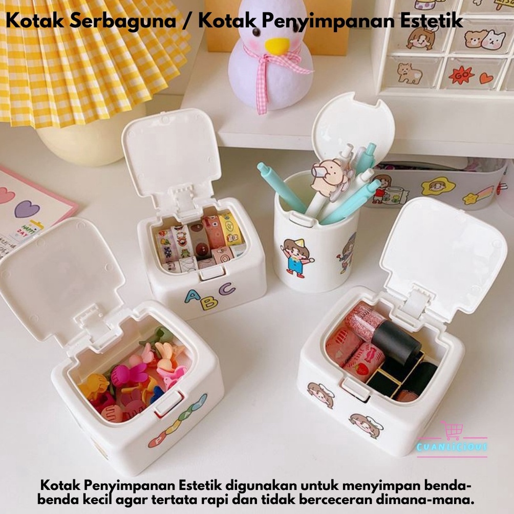 BOMBASTIS Kotak Serbaguna  Kotak Penyimpanan Estetik  Organizer Box