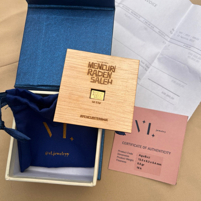 Mencuri Raden Saleh Heist Kit Official Merch Gold 0,5g