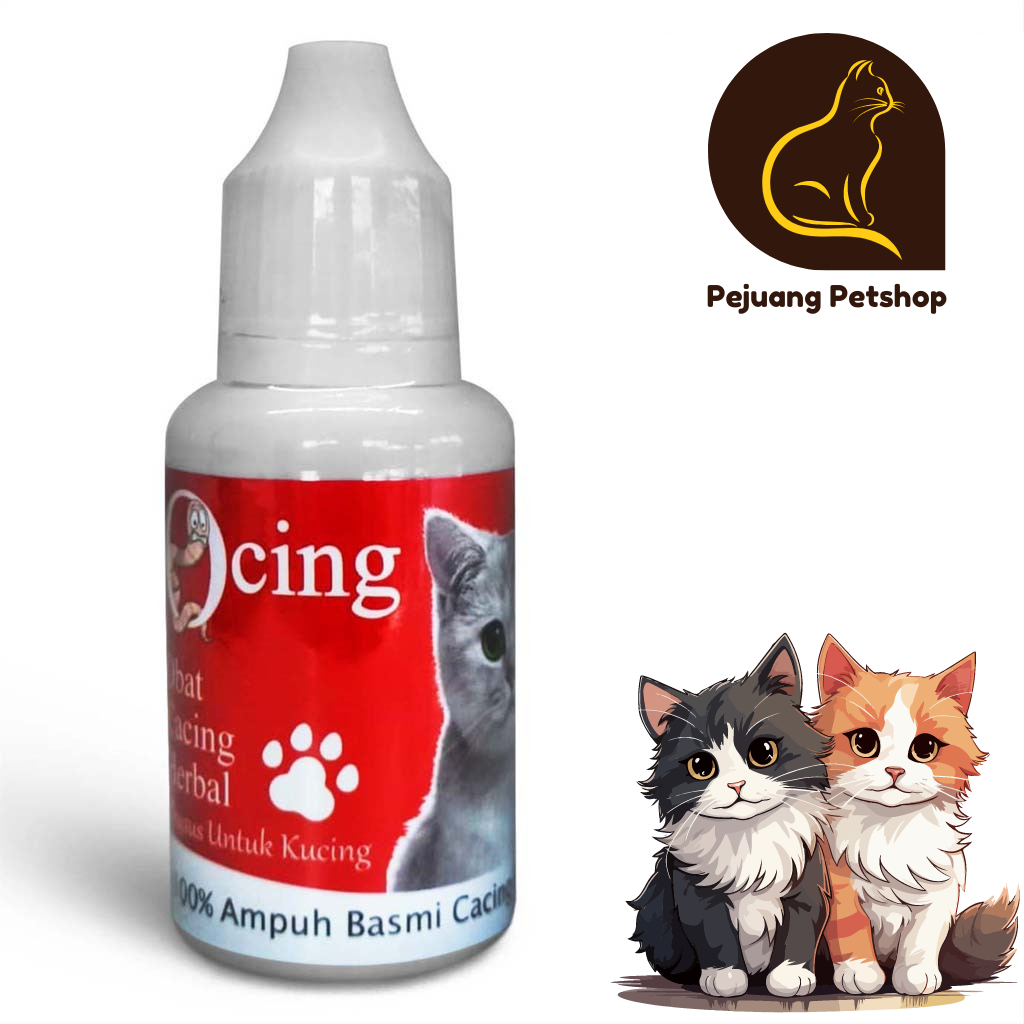 Obat Cacing Herbal OSAMA Obat Kucing Sakit Cacingan Kurus Lesu Lemas Anti Infeksi Ampuh Basmi Cacing