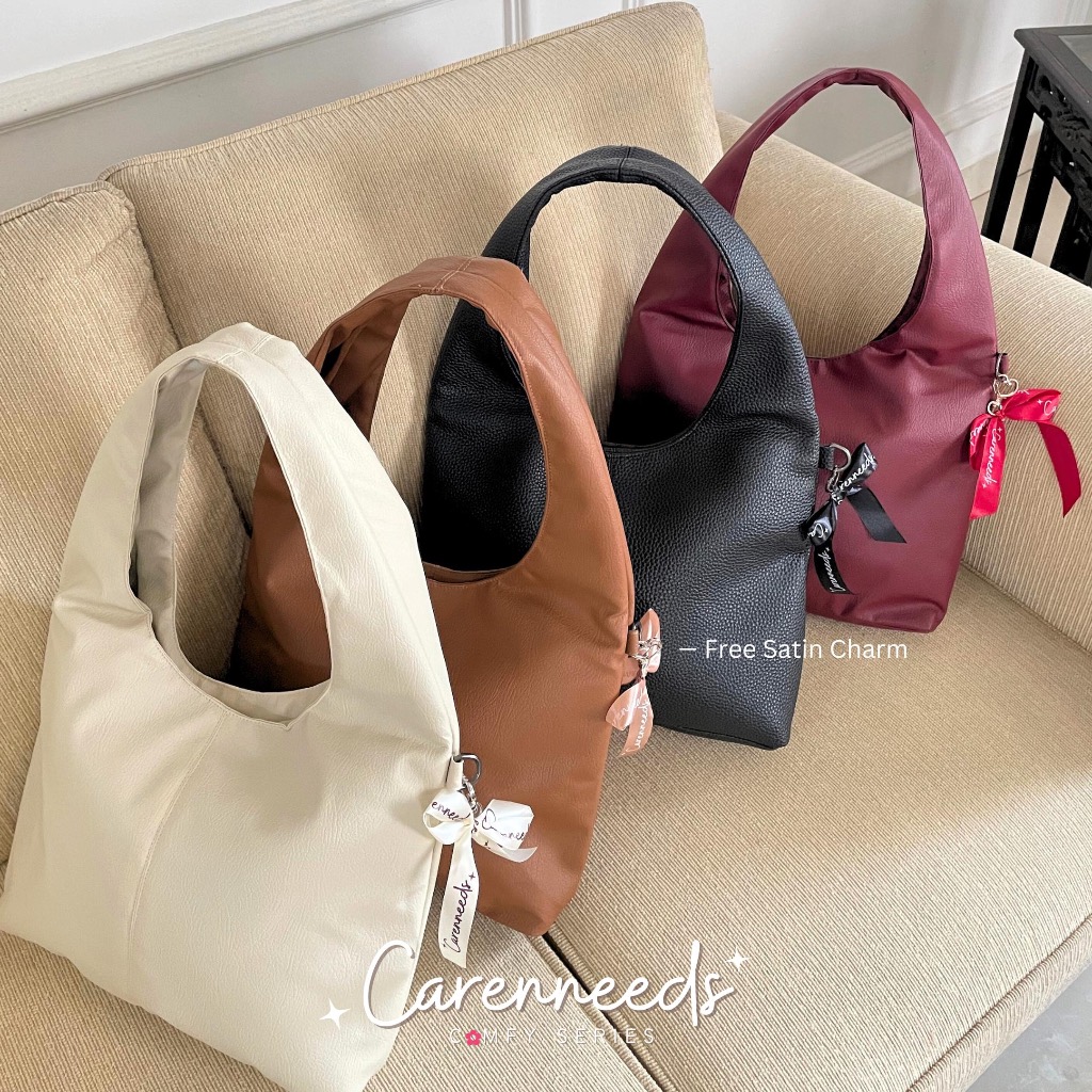 Momo Bag Leather Series by Carenneeds | Hobo Bag Leather