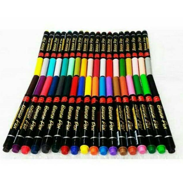 

CUCI GUDANG Spidol Snowman Brush Pen BM 1 ready stock 36 warna