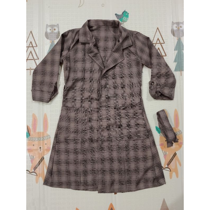 Cardigan Kotak-Kotak