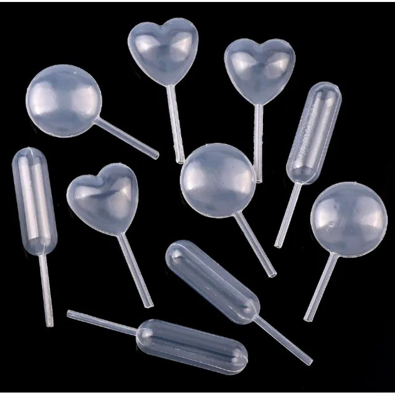 50 pcs Pipet tetes kue 4ml pipet plastik infuser untuk puding cupcake dessert pipet cupcake pipet vl