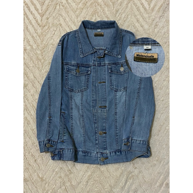 jacket jeans biru Mademoiselle preloved second