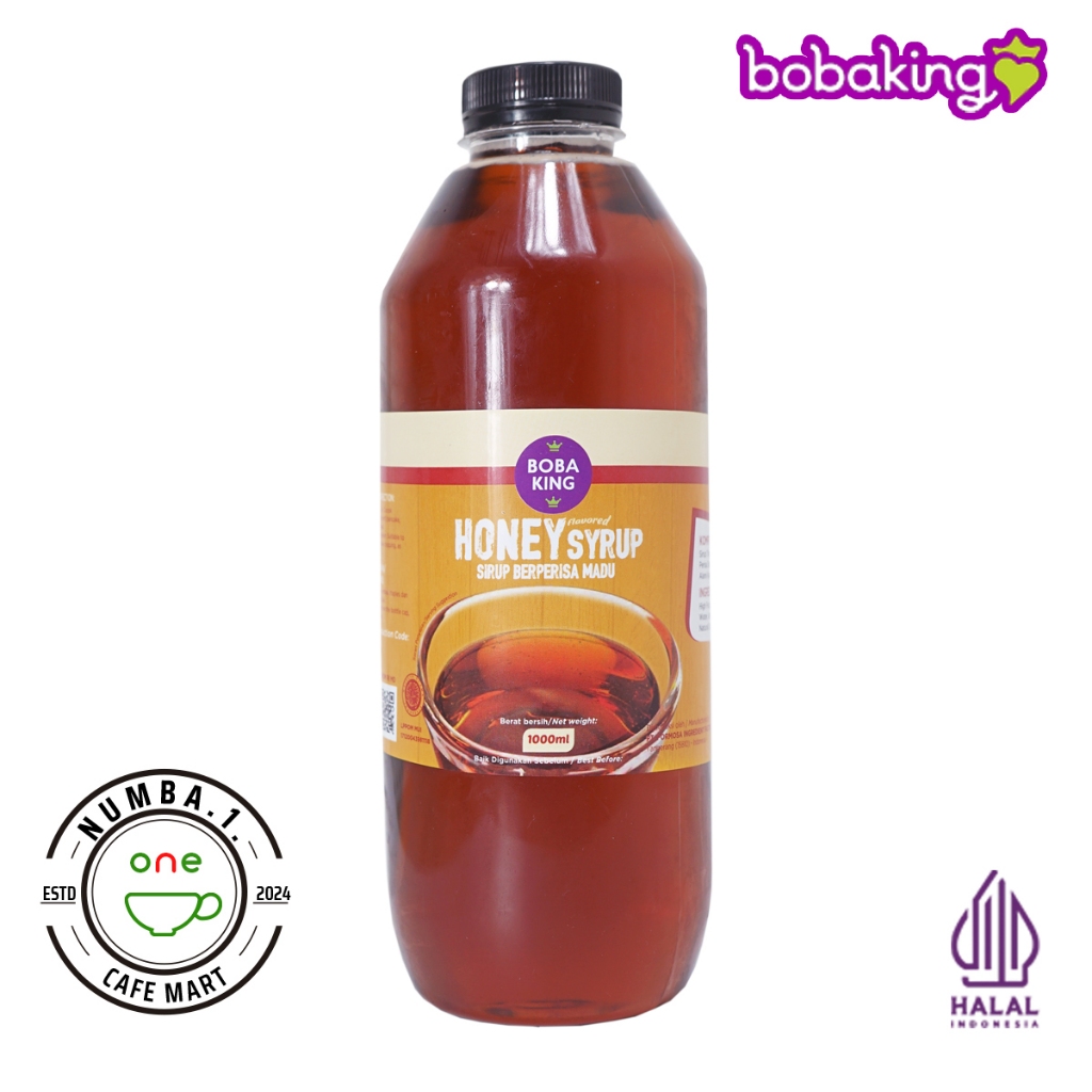 

1Lt Bobaking Honey Syrup (sirup dengan rasa madu)