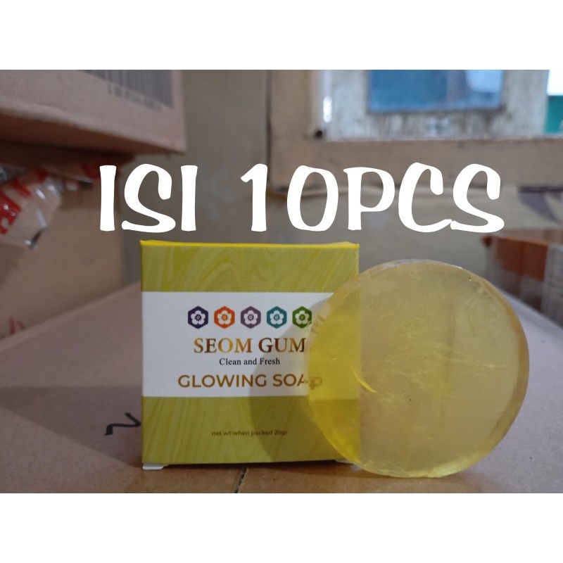 (10pcs)SABUN SEOM GUM GLOWING SOAP ORIGINAL | SEOM GUM FEMININE SOAP BPOM