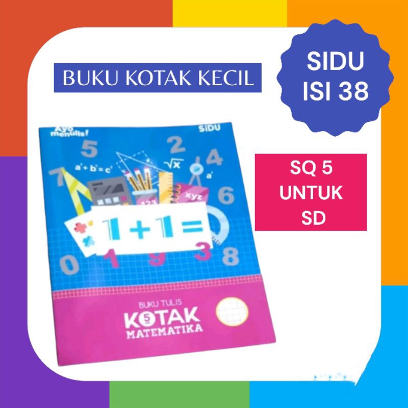 

Buku Tulis Kotak Kecil Kecil Isi 38 Lembar Sidu