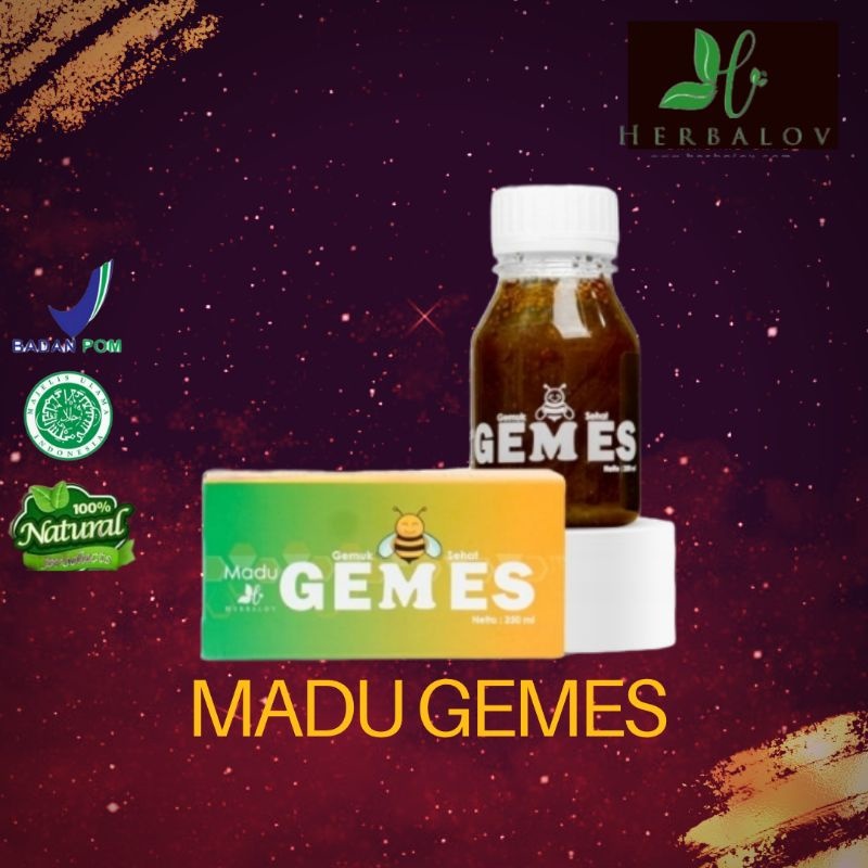 

MADU GEMES By Herbalov - Penambah Nafsu Makan - Madu Sehat Bikin Gemuk Gemesin