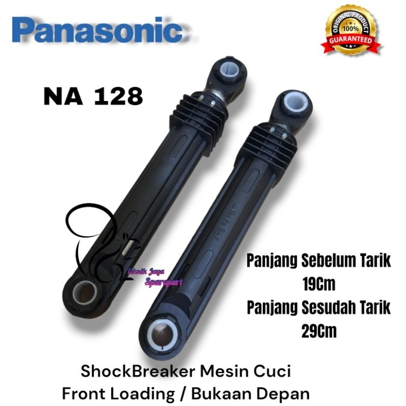 PANASONIC NA 128 ShockBreaker Mesin Cuci Front Loading Bukaan Depan QUALITY