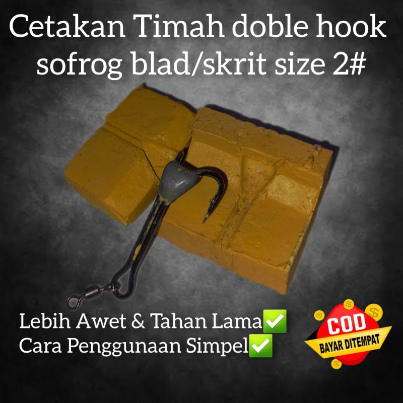Moulding Cetakan Timah Belakang DH 2# | Cetakan Timah SF Sofrog Blad/Skrit Timah Soft Frog Doble Hoo