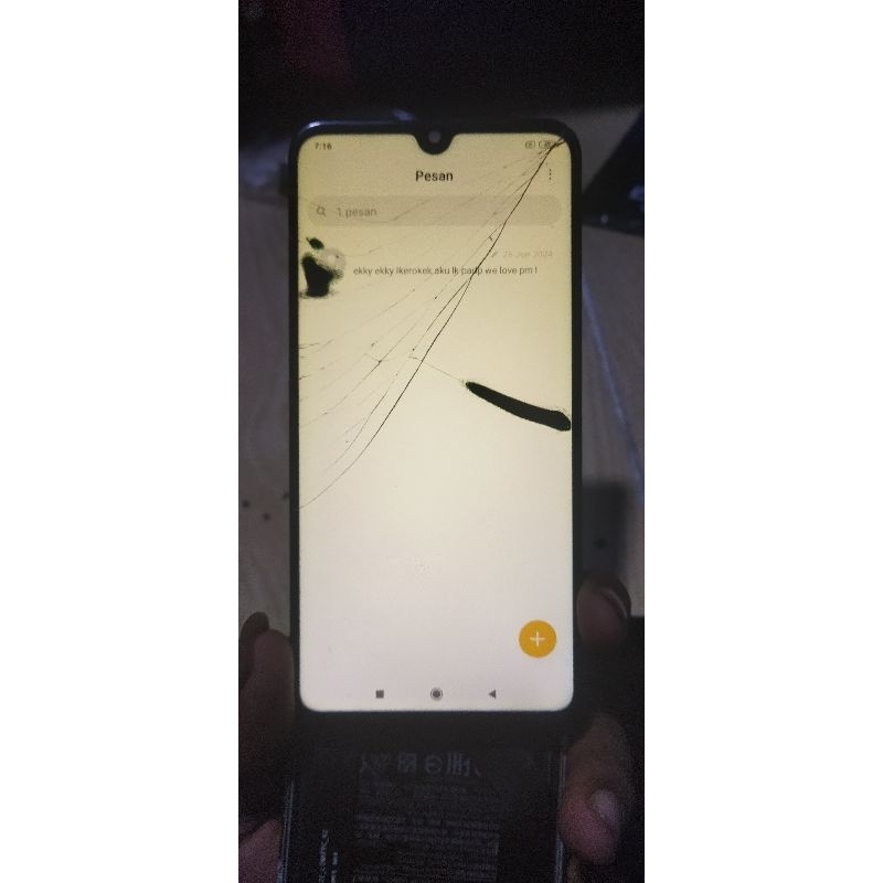 Lcd Xiaomi Mi Play Minus Ada Noda Hitam